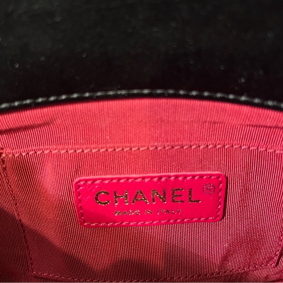 CHANEL Authentic 2021 Mini Crystal Pearls Chain Flap Shoulder Bag - Picture 12 of 17